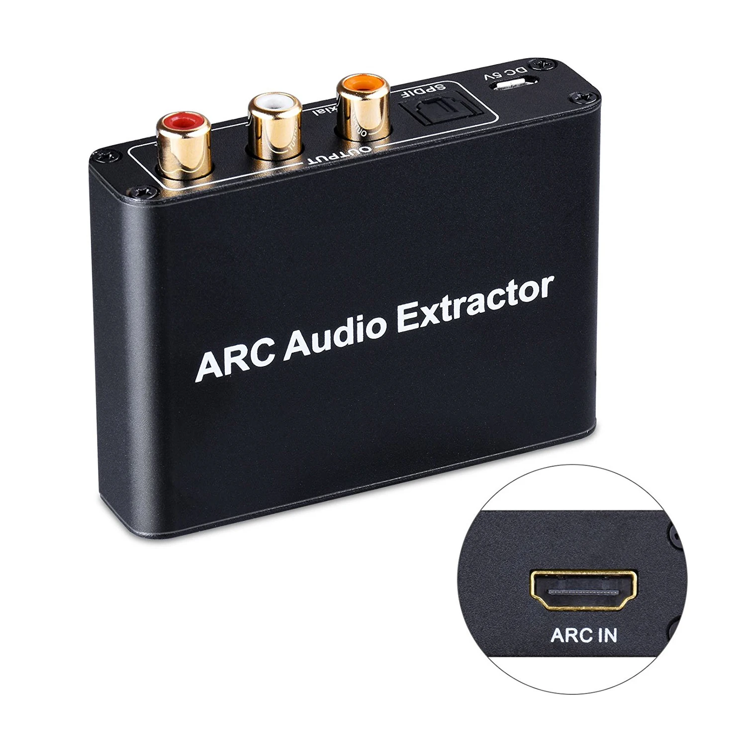 TTKK HDMI ARC аудио адаптер экстрактор к оптическому TOSLINK SPDIF коаксиальный + аналоговый