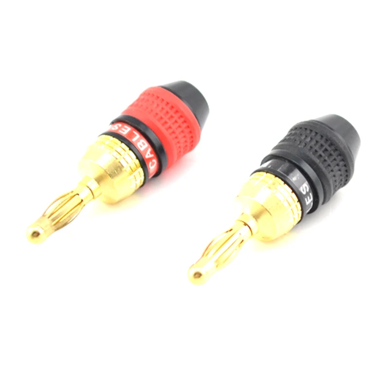 4 шт. серия Aurum Pro 24k позолоченный разъем банановые вилки динамик