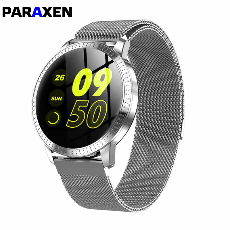 PARAXEN Для мужчин женщин модные часы Smart Watch с крови Давление монитор сердечного