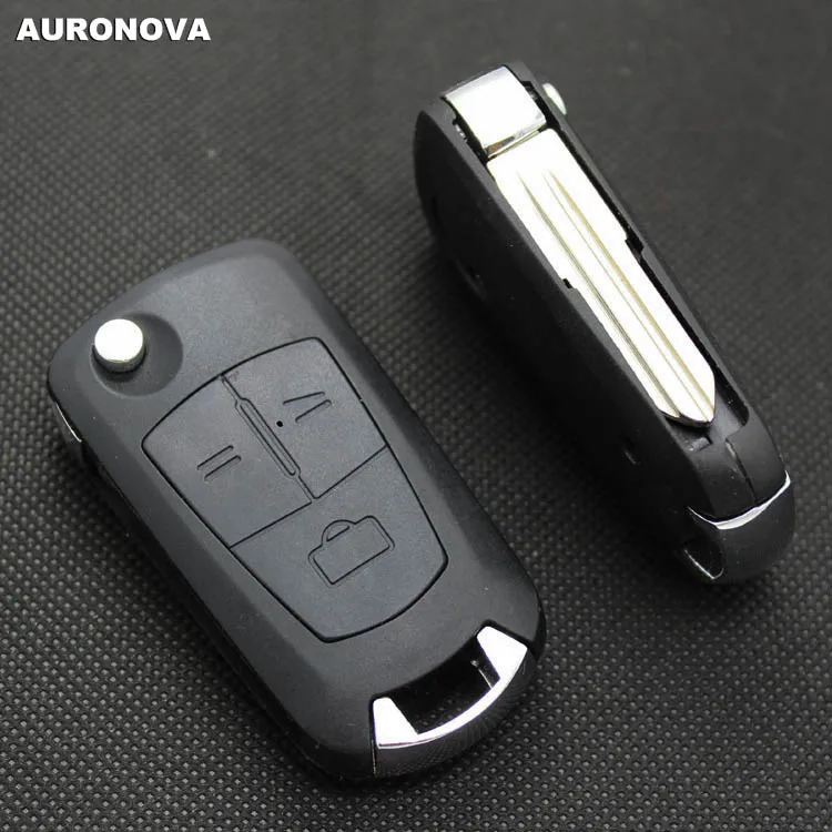 AURONOVA новый обновленный Складной Корпус ключа для Opel Vectra Corsa 3 кнопки зеркальное