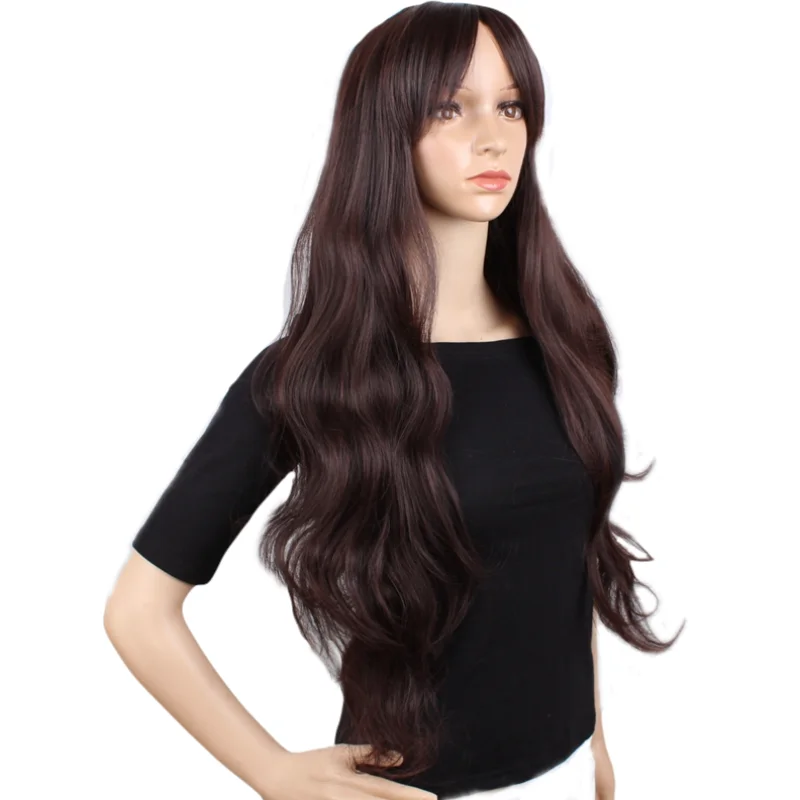 JOY &amp BEAUTY 32 &quotдлинные волнистые парики коричневые женские термостойкие