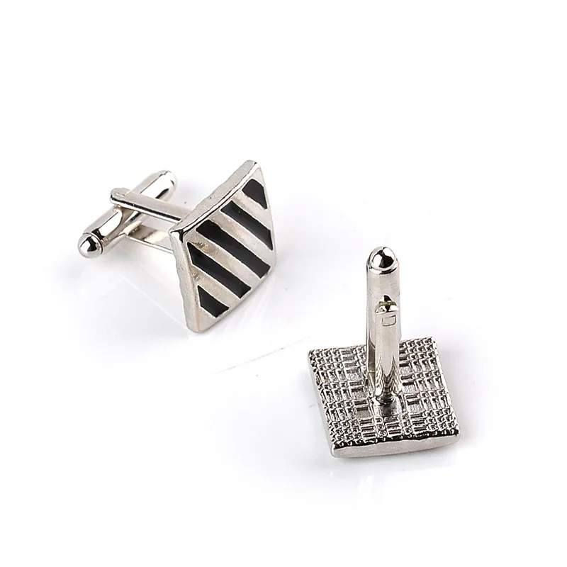 Высококачественные мужские запонки ювелирные изделия с серебряным покрытием