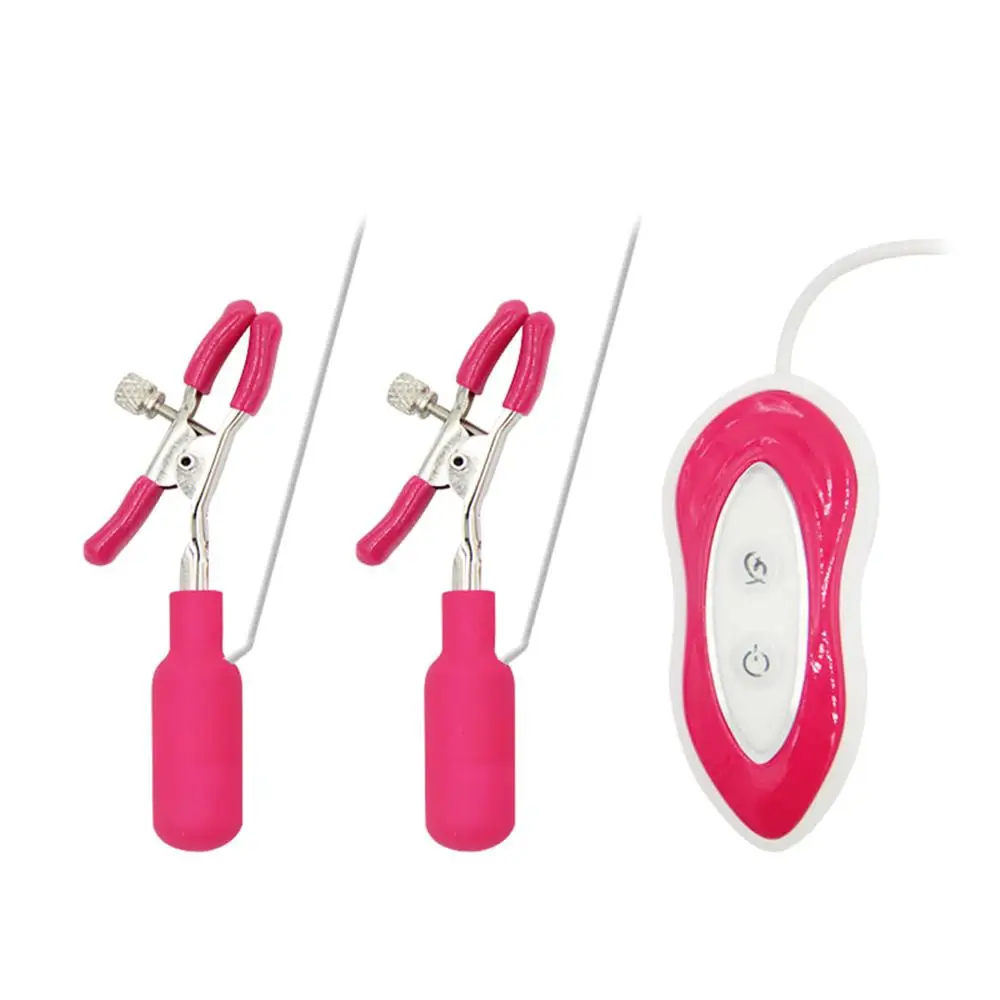 Зажимы для сосков вибрационные зажимы груди Стимулятор Проводные Вибраторы с