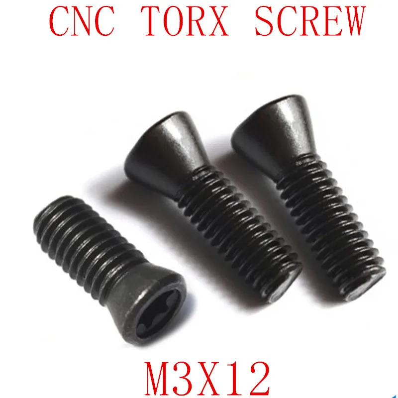 50 шт. M3 * 12 класс 9 вставной винт torx заменяет карбидные вставки CNC аксессуары