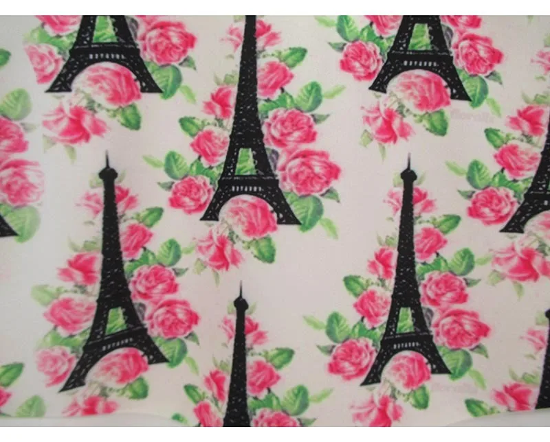 Осенний свитер с цветочным принтом в стиле Парижской Эйфелевой башни Модный