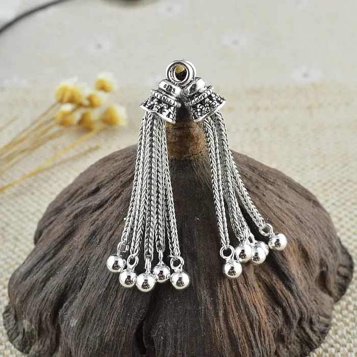 Новое поступление подвеска из стерлингового серебра 925 пробы с кисточкой