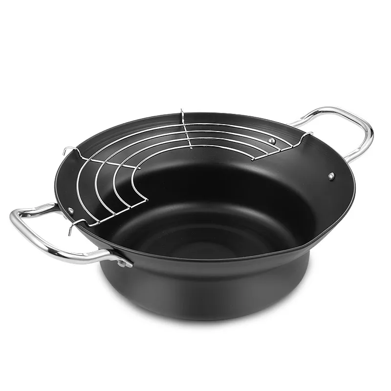 Pan with leaching oil rack household mini non-stick deep frying pan open fire high temperature porridge pot ZP7041654 | Дом и сад