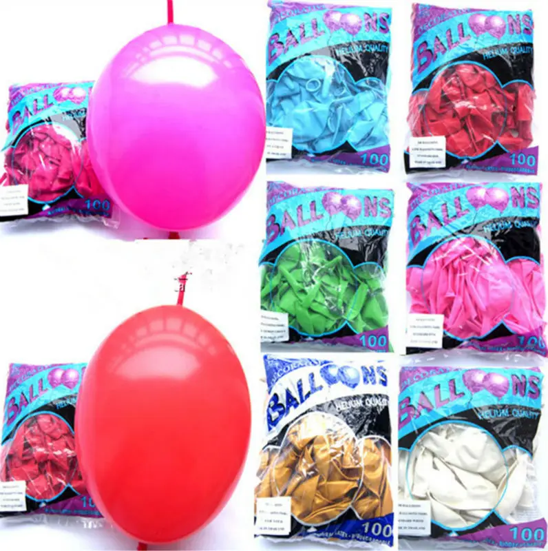 

50pcs/lot 6inch tail balloons multicolor wedding birthday party supplies marriage room decoration link balloon