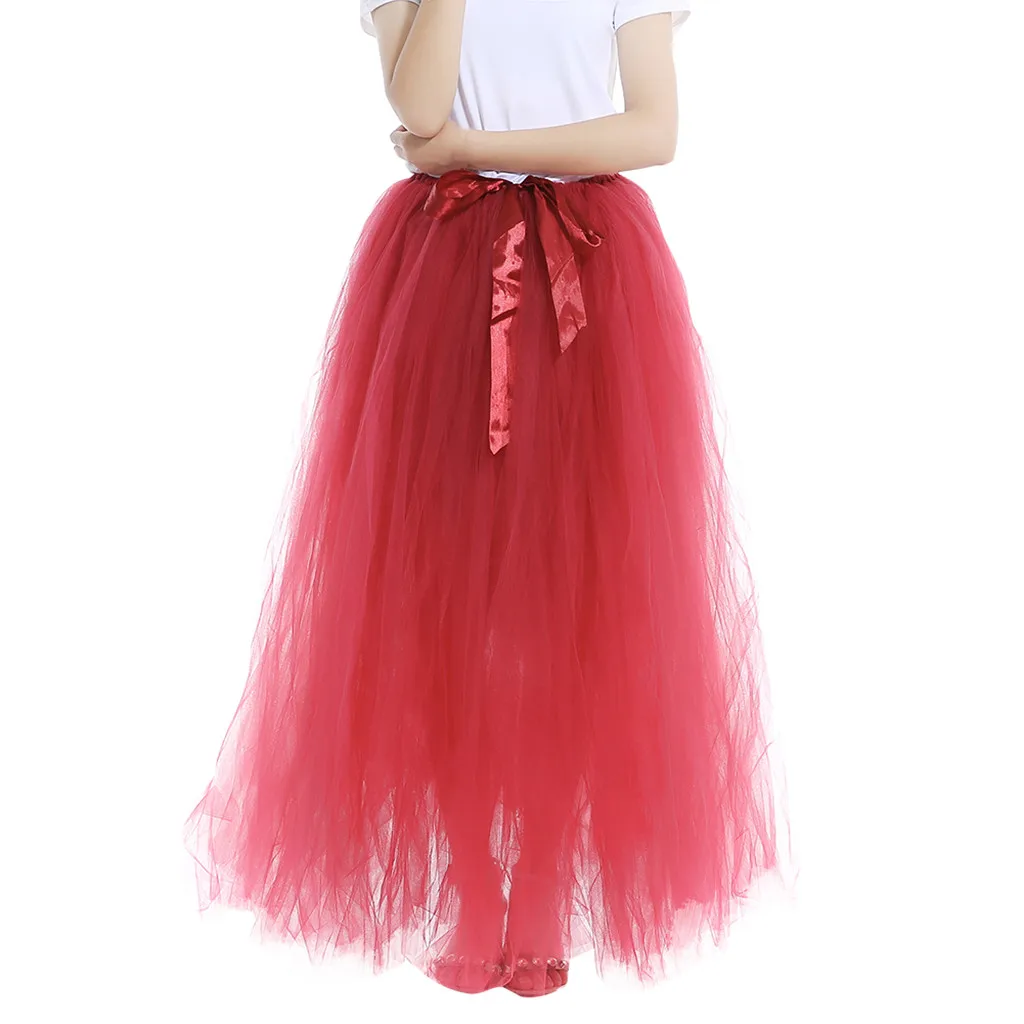 HandmadeFashion Свадебная Тюлевая юбка до пола для девочек пушистая пачка взрослых