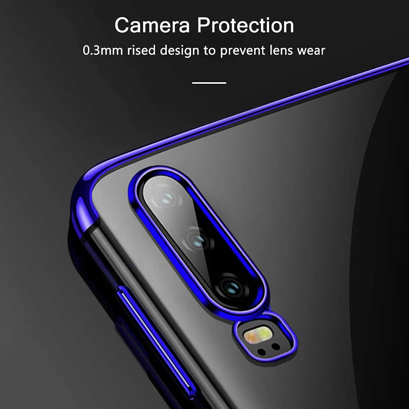 Clear Plating Case on Honor 20 Pro 10i 20i 8S 8X 8C 8A soft TPU Cover For Huawei P Smart Z Y5 Y6Pro Y7 Y9 Prime 2019 Coque |