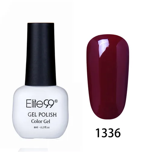 Elite99 8MLUV Гель-лак для ногтей Светодиодный лампа Гель-лак чистые цвета Полупостоянный Гель-лак для ногтей базовый топ - Цвет: 1336