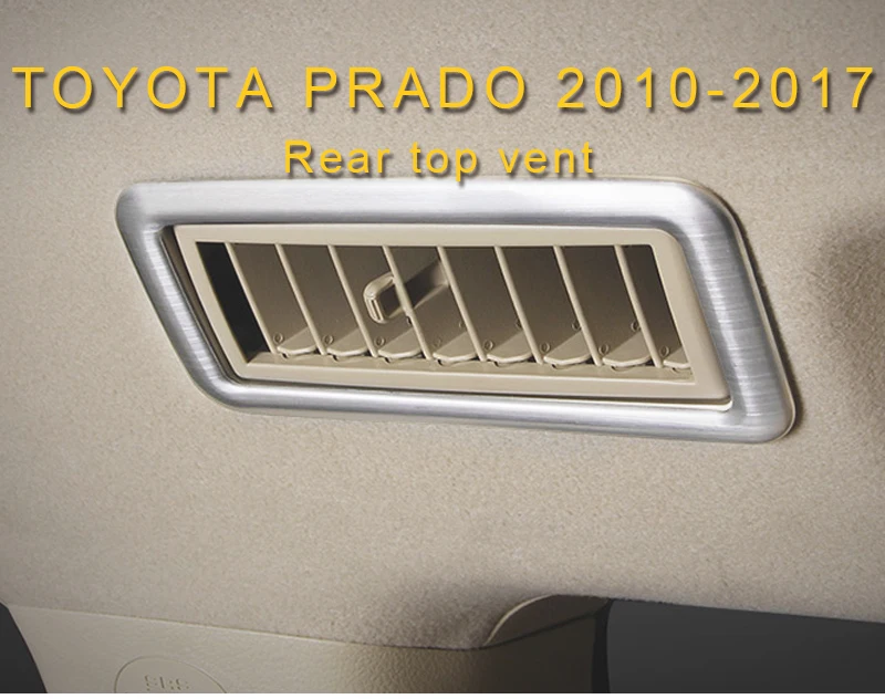 Карманго для Toyota Land Cruiser Prado 150 Автомобильный задний A/C Вентиляционный Выход панель Крышка отделка рамка наклейка аксессуары