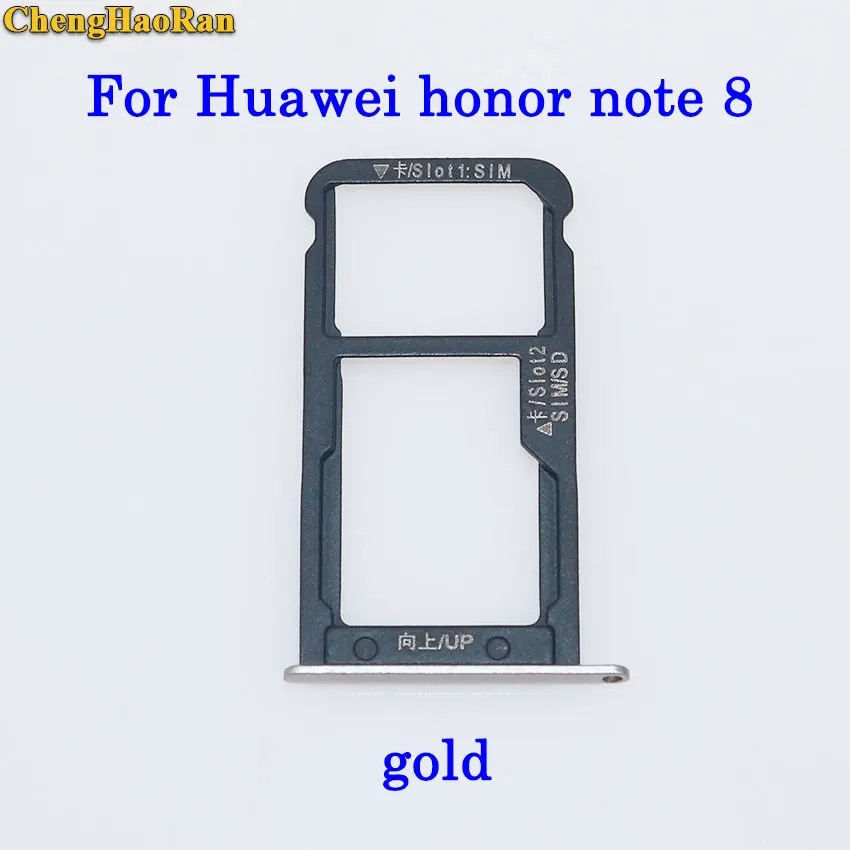 ChengHaoRan лоток для sim-карты + карт Micro S D Huawei Honor note 8 запасные части держатель sim-карт |