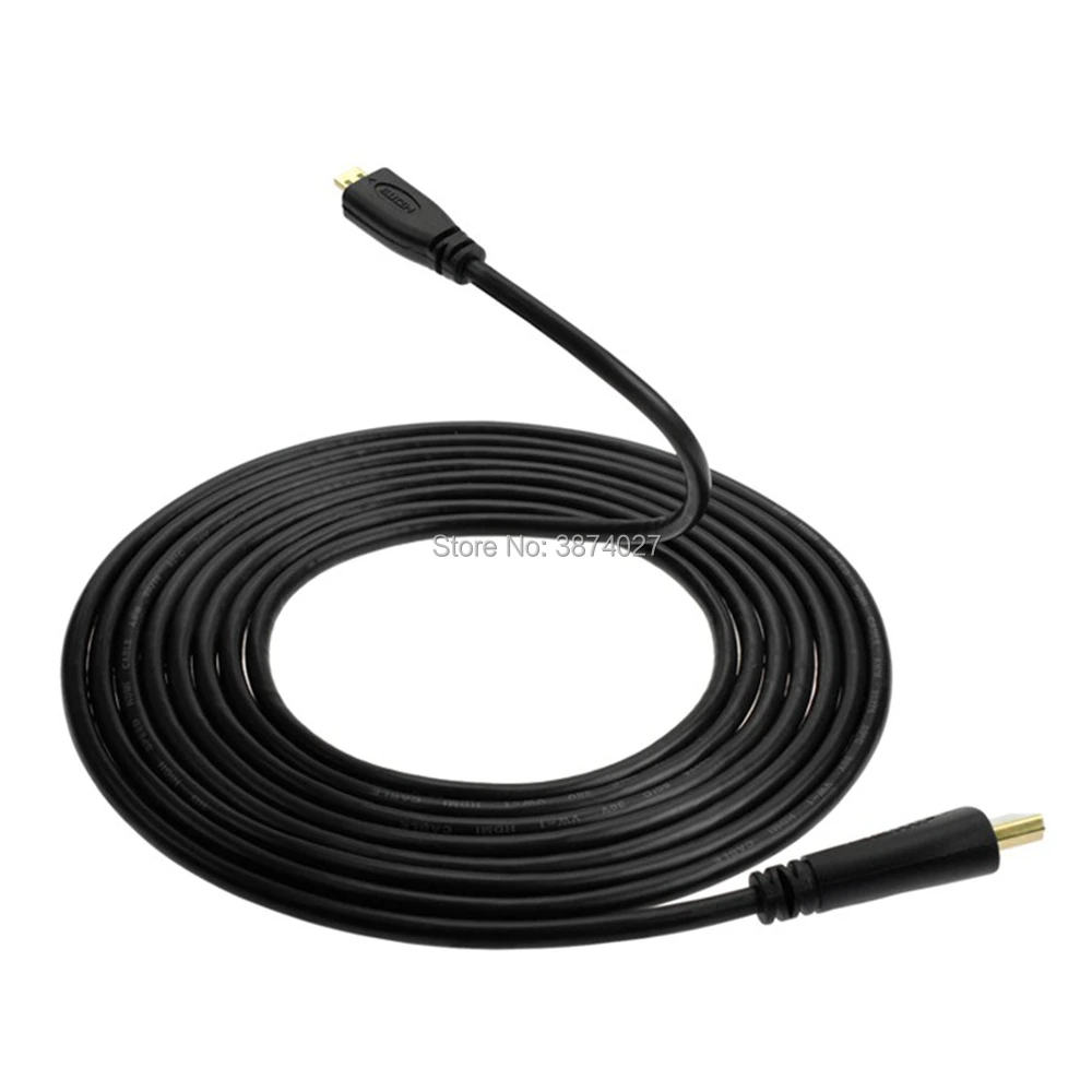 Высокоскоростной 5F 1MT 1 8 м 3 5 М V1.4 штекер HDMI совместимый с Micro кабелем 1080p 1440p для HDTV