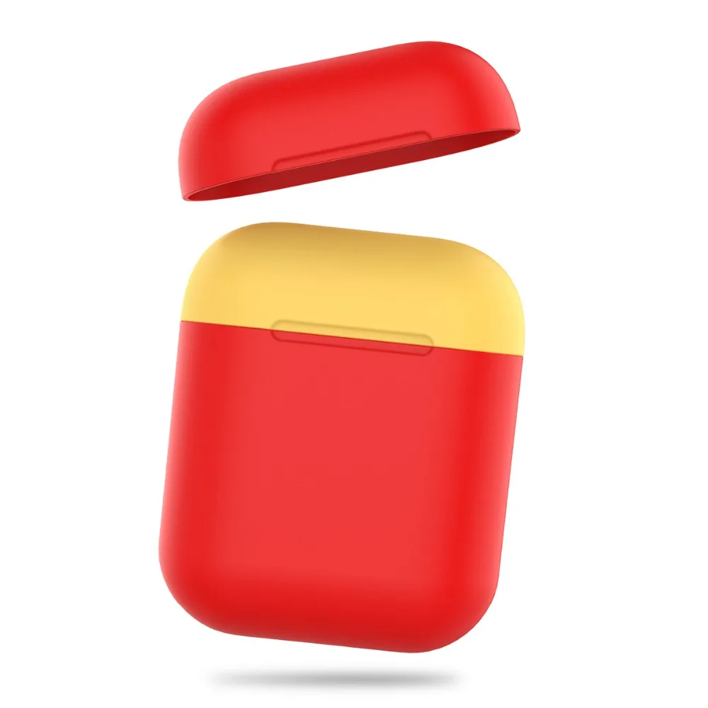 Duotone чехол для наушников для AirPods силиконовый защитный чехол для Apple AirPods чехол для зарядки противоударный защитный чехол