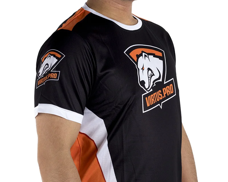 CSGO DOTA2 игровая команда VP Virtus. PRO, футболка из Джерси, игровая футболка, быстросохнущая, полиэстер, футболки с круглым вырезом