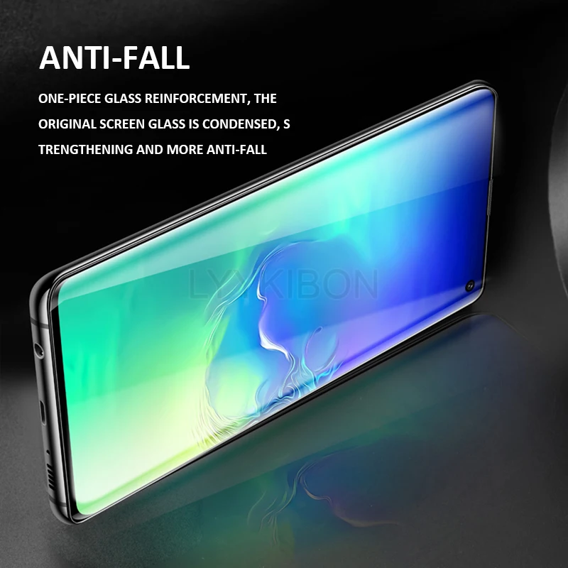 УФ закаленное Стекло для samsung Note 9 8 S6 S7 край 5D полный жидкий клей Экран протектор для samsung Galaxy S10 S9 S8 рlus lite