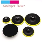 1 шт., 3 ' - 7' дюймов, присоска для наждачной бумаги, самоклеящийся полировальный диск, нить M10 M14 M16, липкая губка, шлифовальный инструмент, Полировальный Инструмент