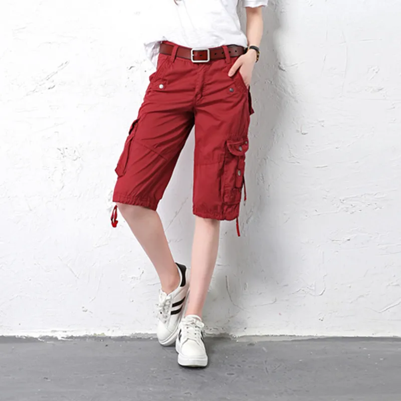 Брюки женские камуфляжные в стиле милитари хлопковые брюки с высокой талией и