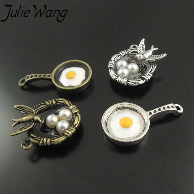 JulieWang 16 шт./упак. Смешанная имитация еды серия Ласточка Имитация жемчуга