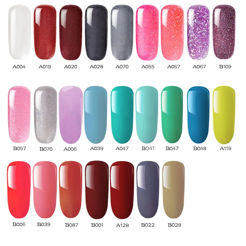 8 мл Новый долговечный Гель лак для ногтей Soak Off UV светодио дный Led Lucky Colorful Nails Art 54