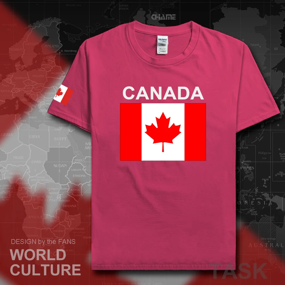 Канадская футболка мужские футболки новинка 2017 из 100% хлопка фанаты национальной