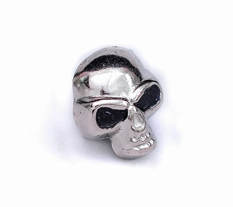 10X Байкерский Серебряный двухцветный ET Alien Skull LeatherCraft Conchos Button Rivet|Ювелирная