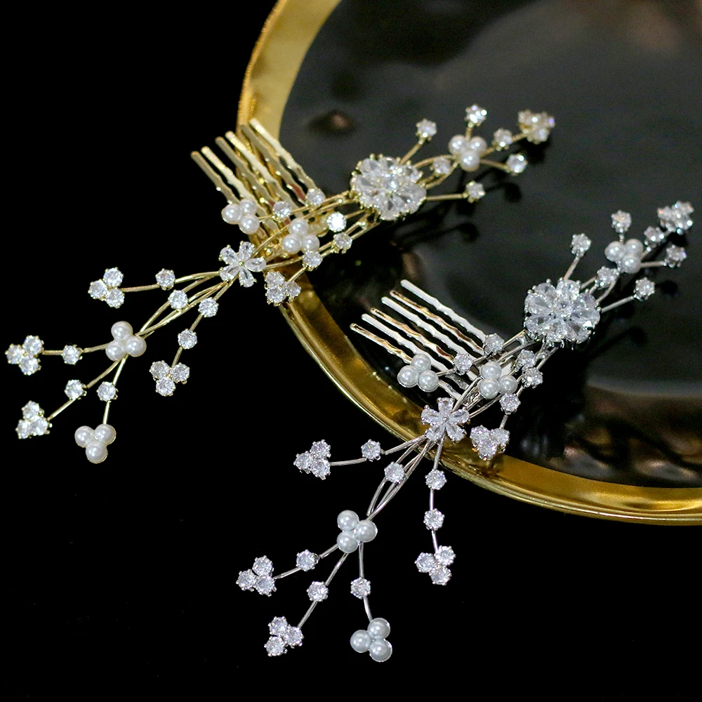 

Ladies wedding hair accessories gold headdress girl hair jewelry leaves