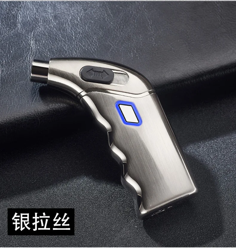 Новые Креативные ветрозащитные usb зарядка двойные дуговые зажигалки импульсные Плазменные сигареты, сигары, табак бумажный жгут для зажигания трубки гаджеты для мужчин