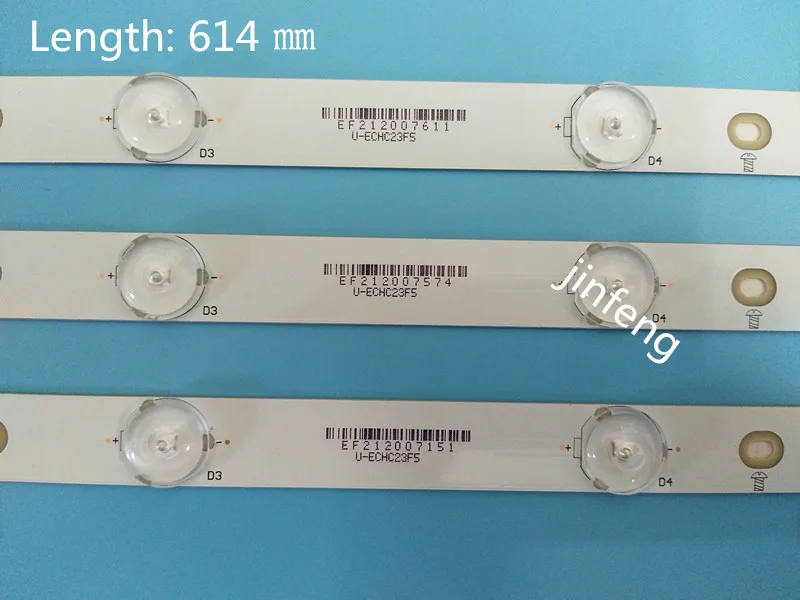 Горячие Продажа Новые 7 лампы 614 мм светодиодный Подсветка полосы для Philips 32PHH4309/60
