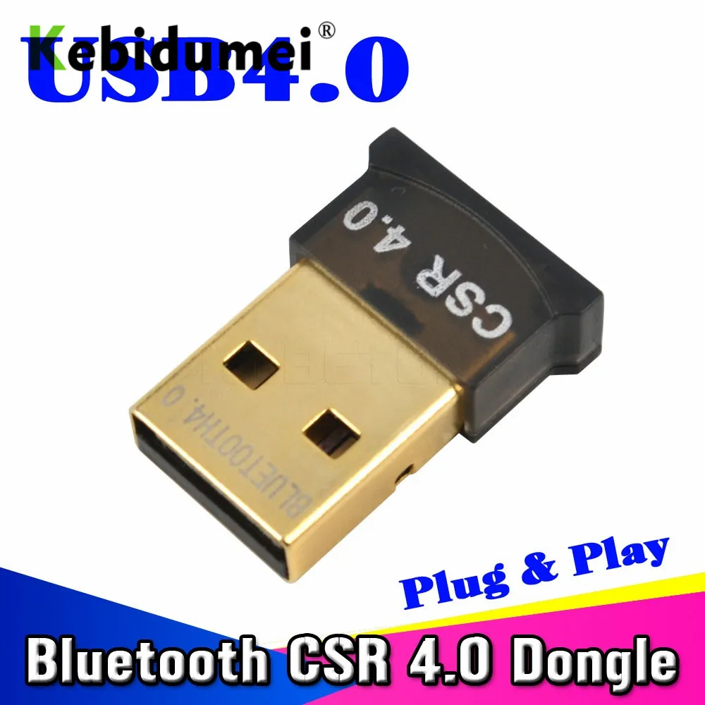 Bluetooth адаптер kebidumei V4.0 USB 2 0 два режима 20 м 3 Мбит/с для Windows 7 8 10 XP Vista|Беспроводные
