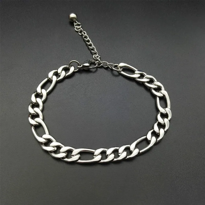 Браслет мужской из нержавеющей стали в панк-стиле ширина 5/7/9 мм Подарочный