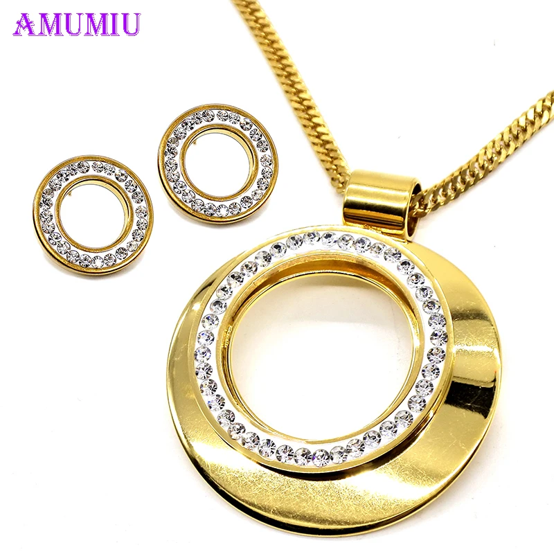 AMUMIU горячая Распродажа Модные женские ювелирные изделия Стильный Искрящийся