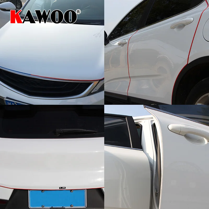 Автомобильные щетки KAWOO для дверей боковые края защита от царапин наклейка Renault