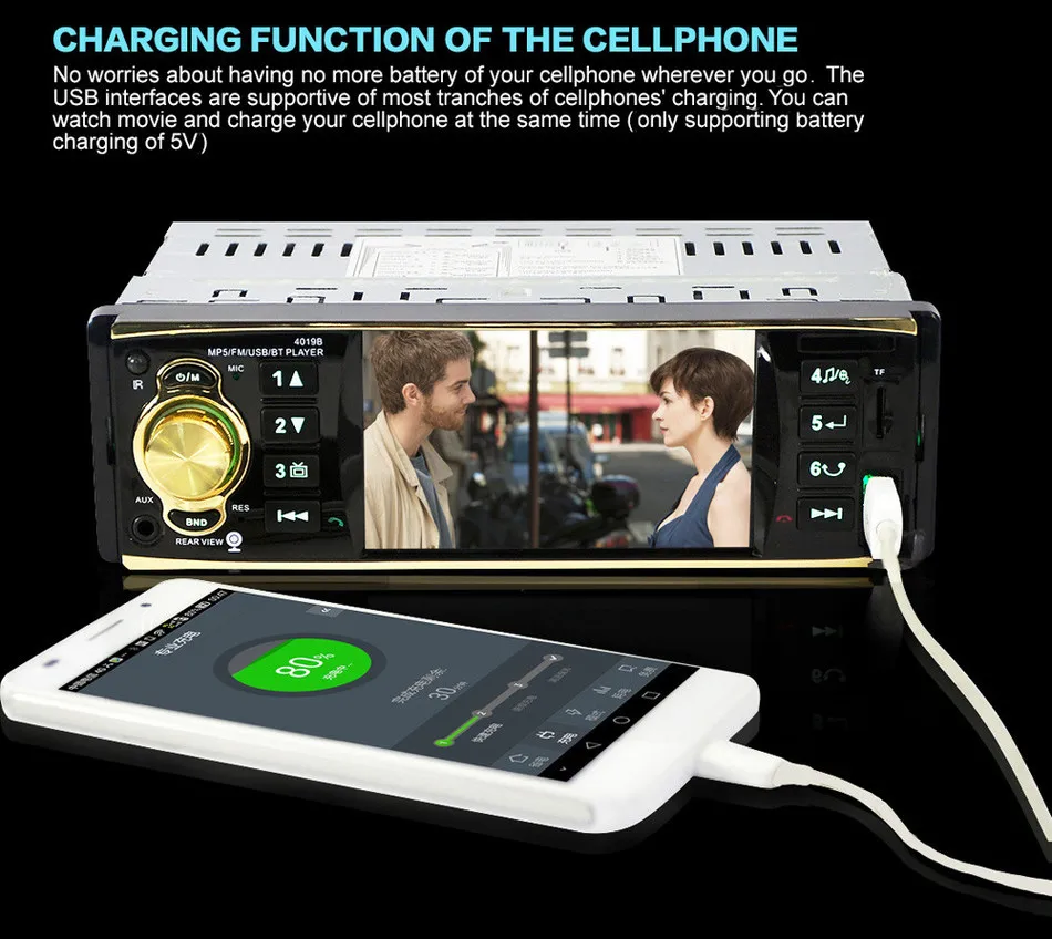 Автомагнитола Camecho 4022D 1 din FM радио автомобильный аудиоплеер 4 дюйма Bluetooth