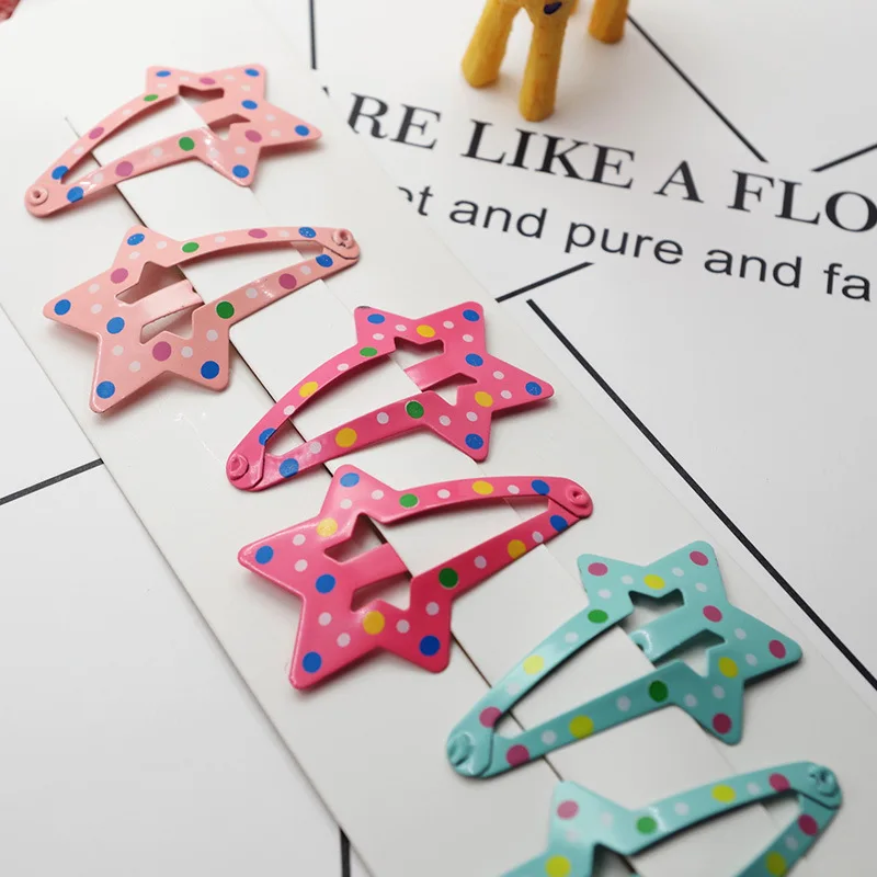 6 шт. детские заколки для волос с пятиконечной звездой|children accessories|kids headweargirls hairpins |