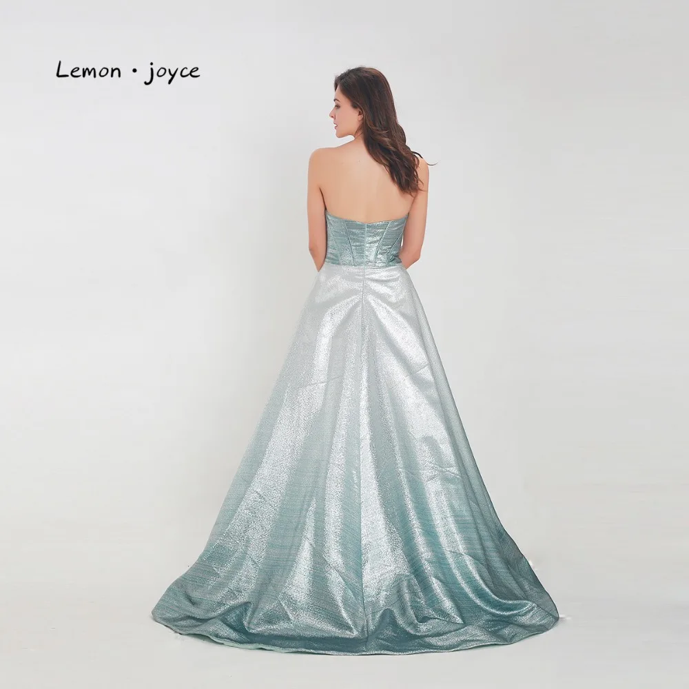 Женское длинное вечернее платье Lemon joyce блестящее с высоким разрезом для