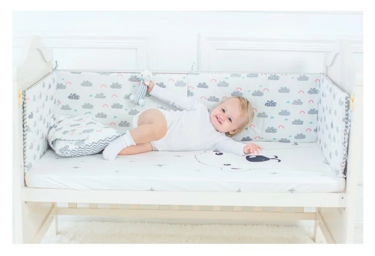 Infant Crib Bumper Newborn Bed Crib Side Protect Bumper 130*30cm One PC Baby Room Bedding Room Decor Cribs For Boys Girls