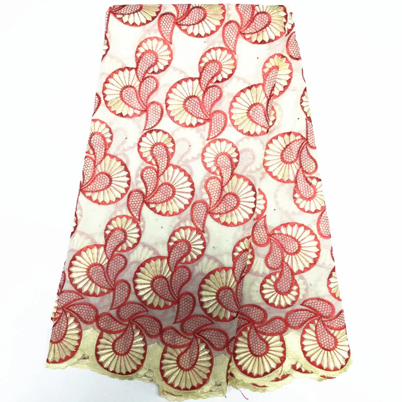 Африканский Джордж кружева индийский дизайн красный для нигерийской свадьбы