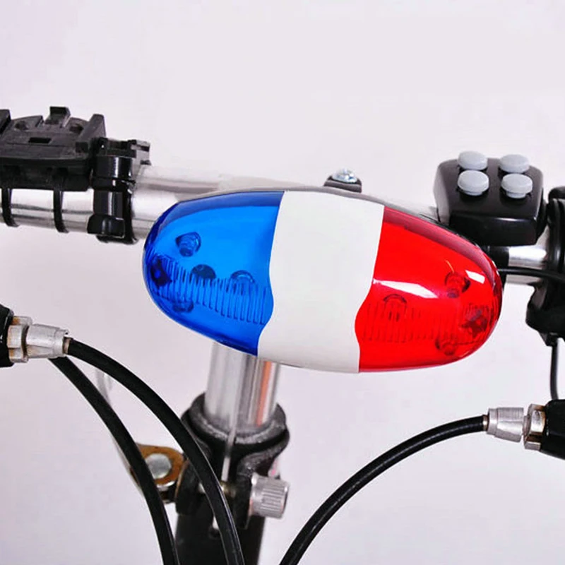 DUUTI Bicycle Bell 6LED 4 Tone Horn Bike Call LED Light Electronic Siren Kids Accessories for Scooter | Спорт и развлечения