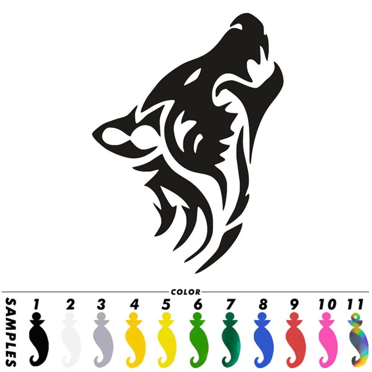 

Wolf Silhouette Classic Car Decal Window Truck Auto Bumper Laptop Wall Sticker