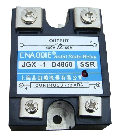 Твердотельные реле SSR JGX 1DA4860 3 32 V/DC 24 480VAC выход 60A W/Крышка|ssr dc|ssr dc dcssr relay |