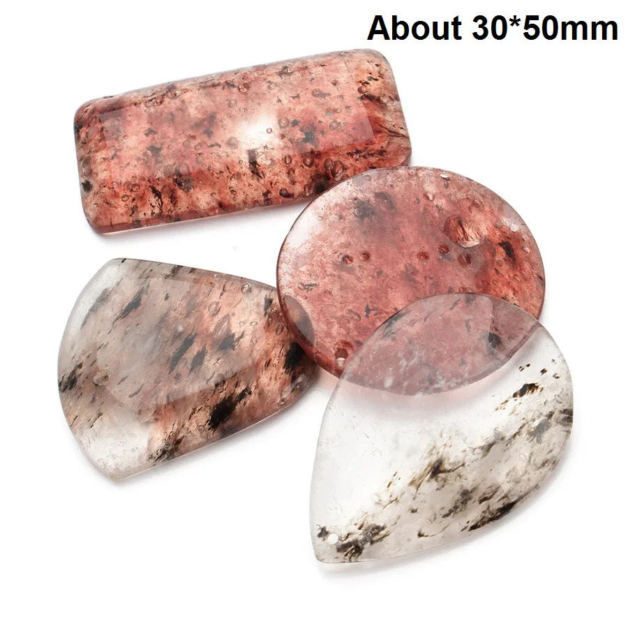 XINYAO 2Pcs/lot Natural Stone Pendants Diy Drusy Trichite Beads Slice Charm Pendant Necklace Making (Shapes randomly) | Украшения и