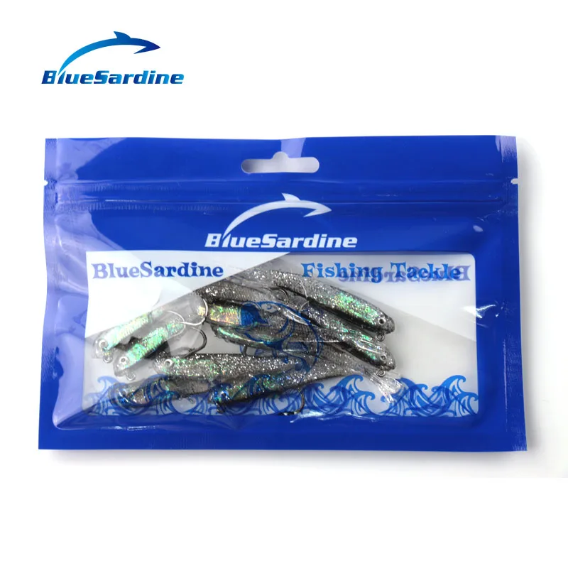 BlueSardine 10 шт. 7 См 5,7 г мягкие приманки рыболовные приманки пластиковые приманки для ловли карпа мягкие приманки рыболовные снасти