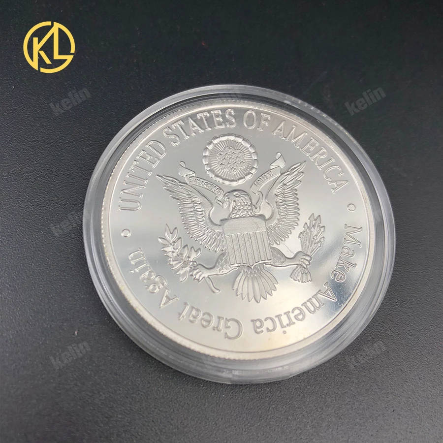 16 й президент США Авраам Лин Колн 1861 1865 монета Позолоченная серебряная Биткоин
