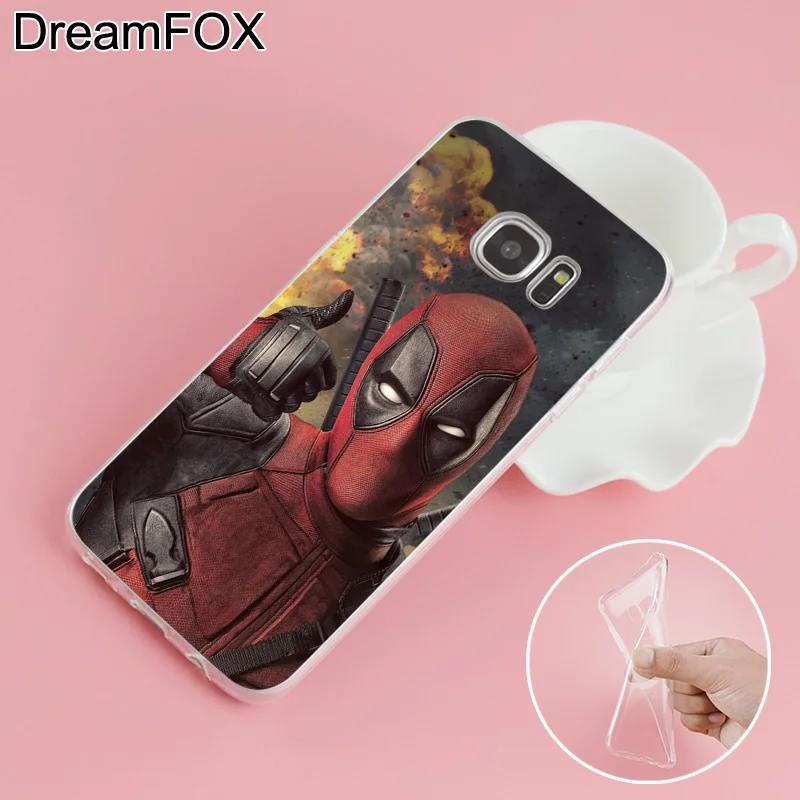DREAMFOX L143 Дэдпул Мягкий ТПУ силиконовый чехол для samsung Galaxy S5 S6 S7 S8 S9 S10 S11 5G S11E S10E Lite Edge