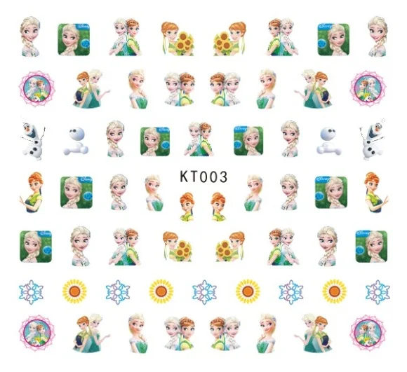Newest 5sheet 15type Children Girls Cartoons Stickers Designs Gummed glue 3D Decals Makep Art Decorations kt001-015 | Игрушки и хобби