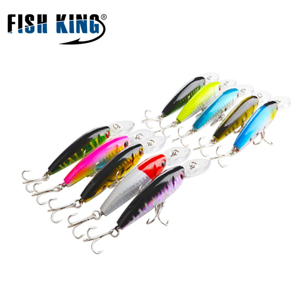 Рыболовная приманка FISH KING 90 мм/7 6 г качественная профессиональная жесткая в форме