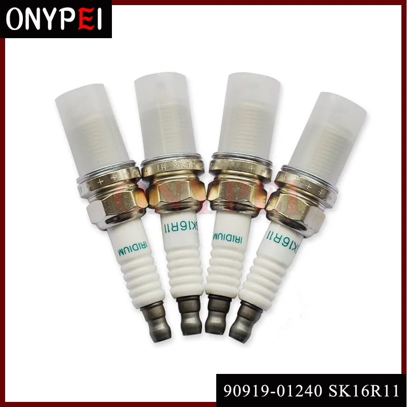 4 шт./лот автомобильные лампы в форме свечи SK16R11 90919-01240 Iridium Power Spark Вилки для Toyota 9091901240 SK16R-11