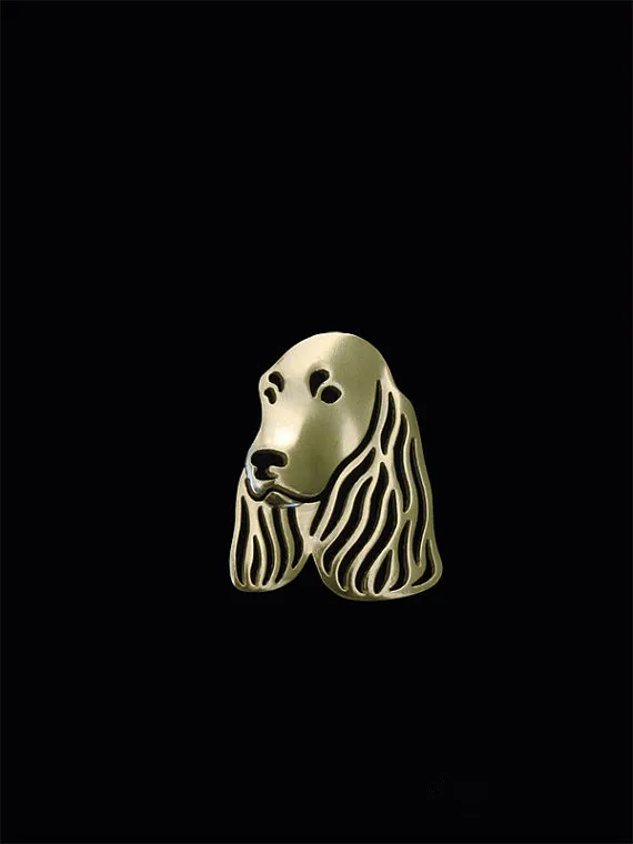 Брошь Мужская классическая золотого и серебряного цвета с изображением